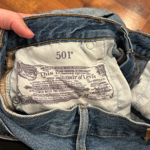 Levi’s 501 Premium Women’s Jean Shorts 100% Cotton Size 25 Button Fly 3.5”inseam - Picture 6 of 7